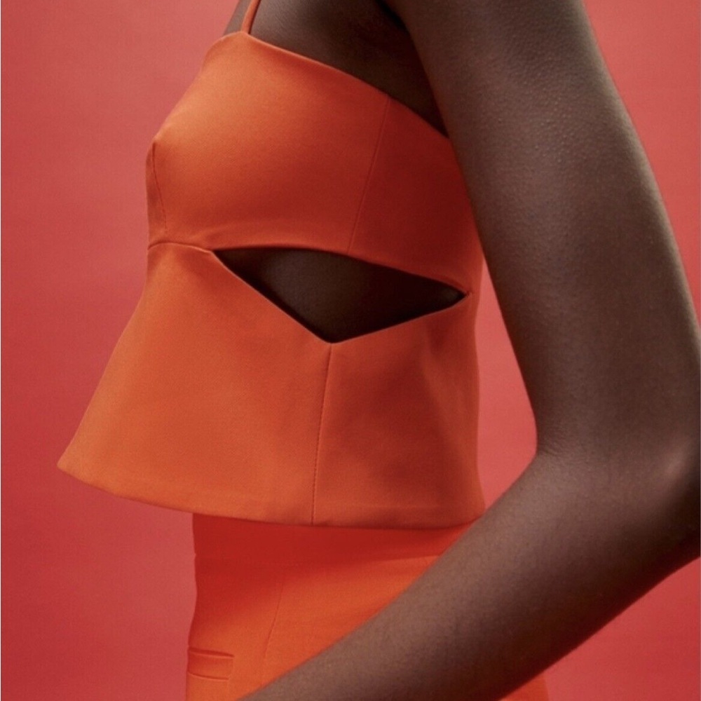 Zara Bright Orange Camisole - Picture 6 of 10